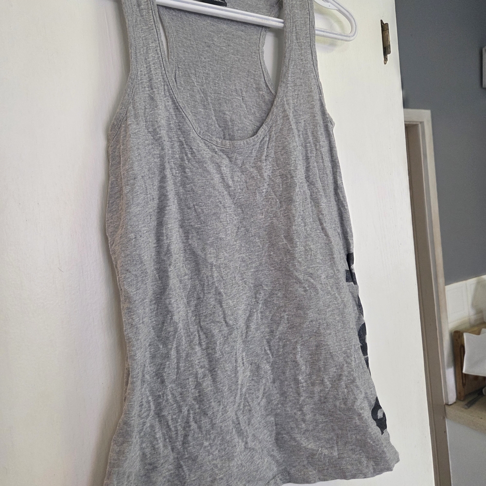 Bench Heather Gray Tank Top with Black Logo - Picture 2 of 5